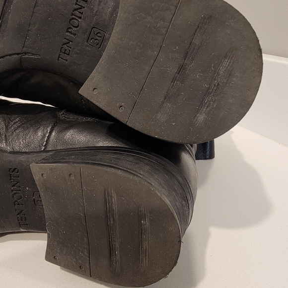 Fleece-lined Ten Points Size 36 Black Boots - Picture 11 of 13
